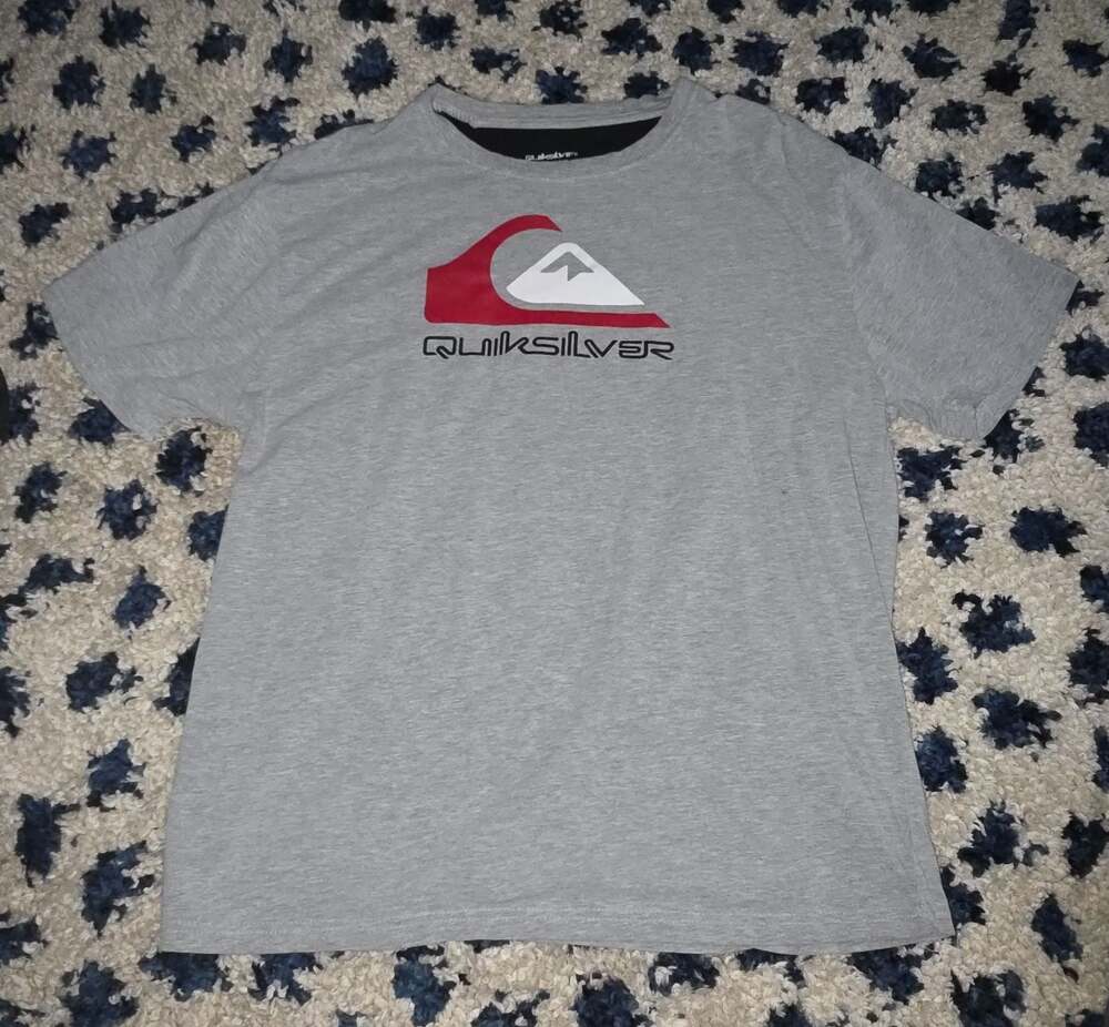 Quiksilver Loungewear Gray Graphic T-Shirt Men's Size Large